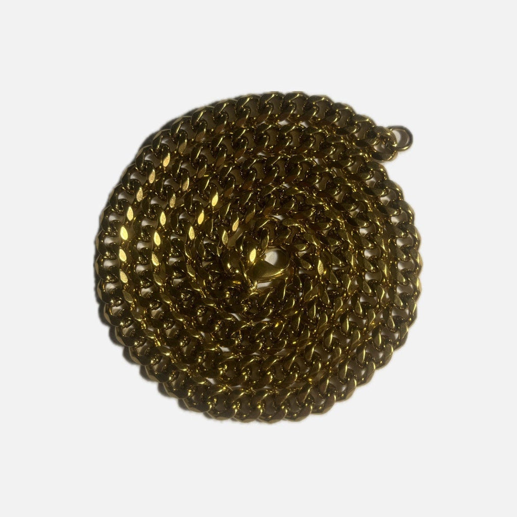 Naszyjnik złoty splot pancerka cuban 7cm