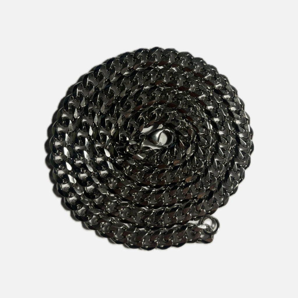 Naszyjnik srebrny splot pancerka cuban 7cm