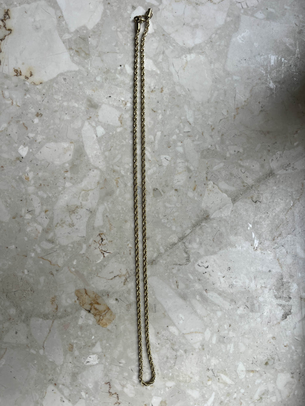 Łańcuch splot typu twist 60cm złoty