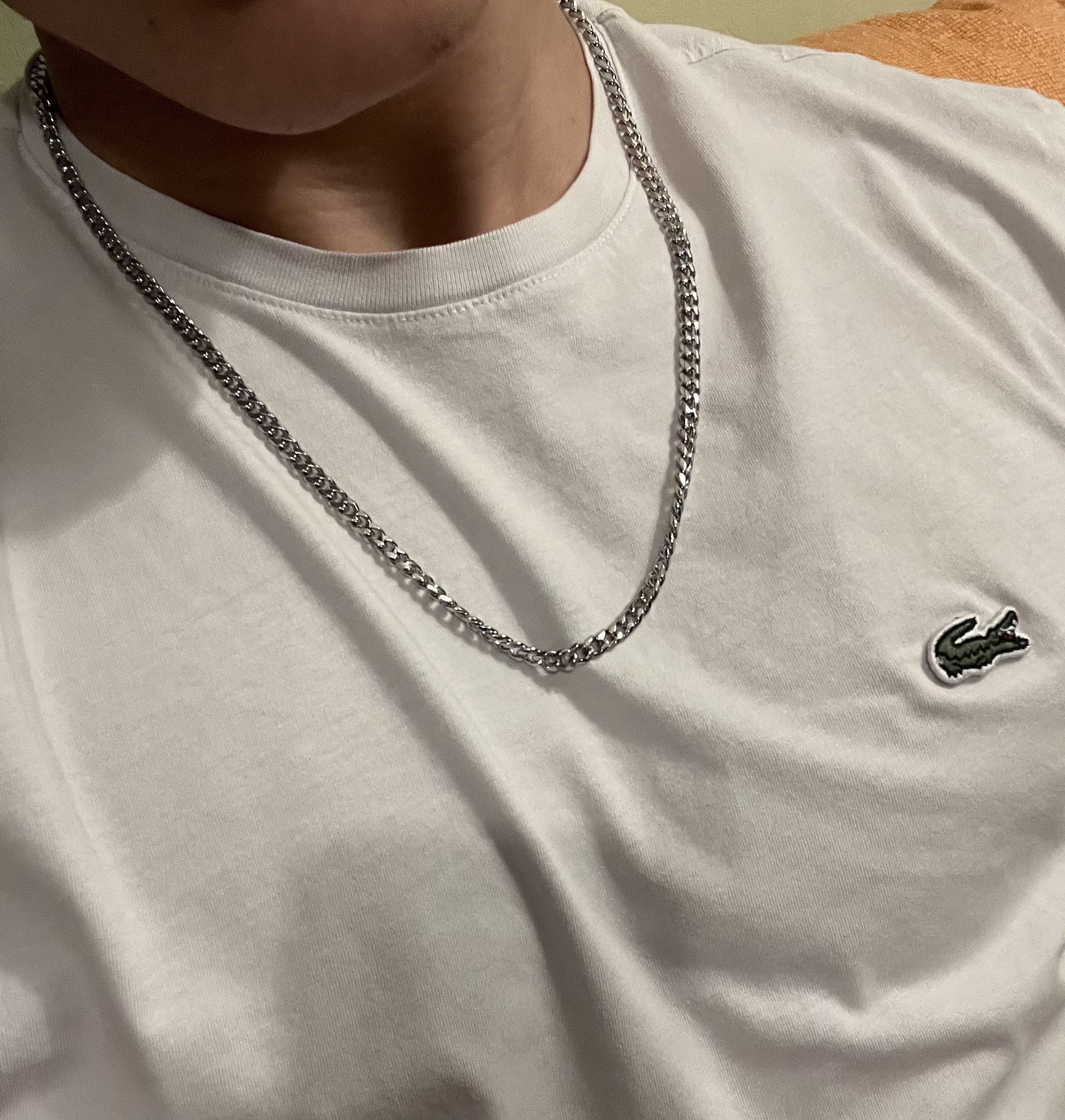 Naszyjnik srebrny splot pancerka cuban 5cm