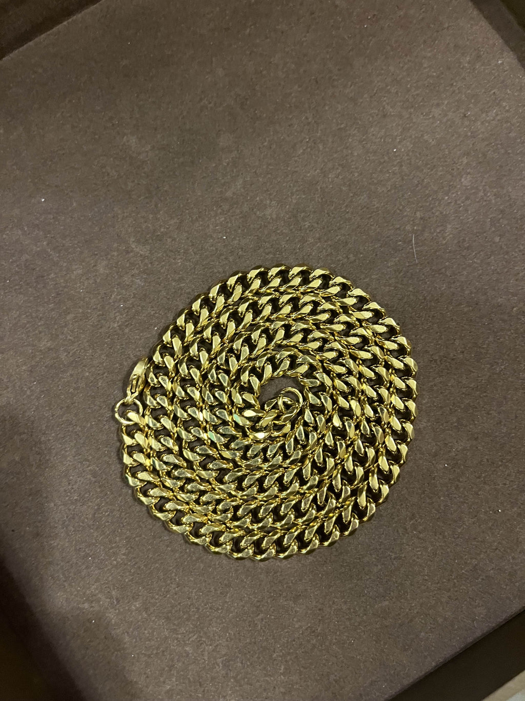 Naszyjnik złoty splot pancerka cuban 7cm