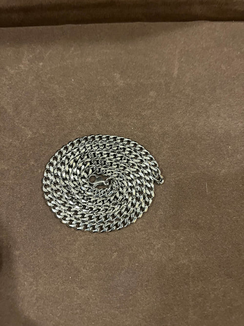 Naszyjnik srebrny splot pancerka cuban 5cm